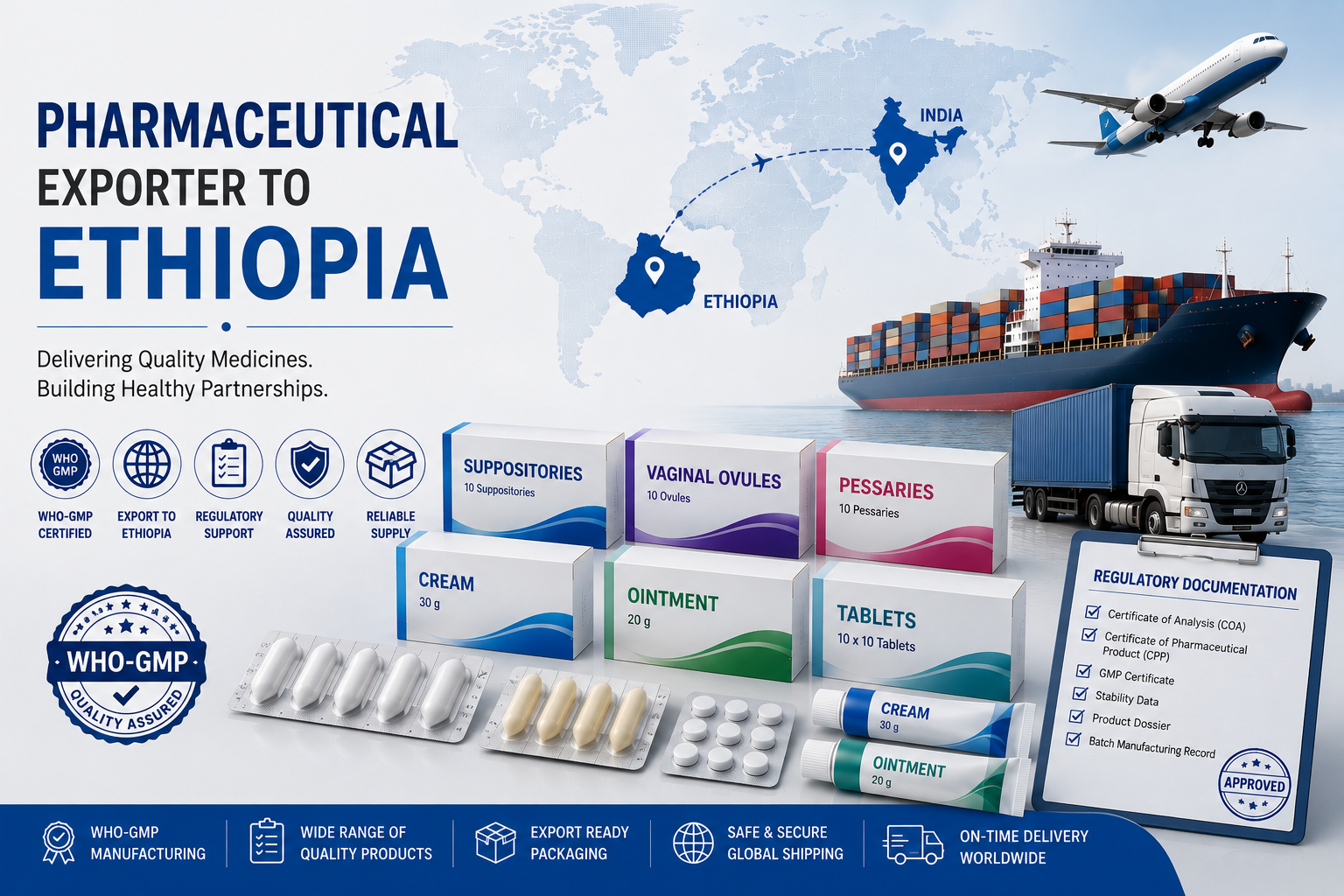 Pharmaceutical Exporter to Ethiopia